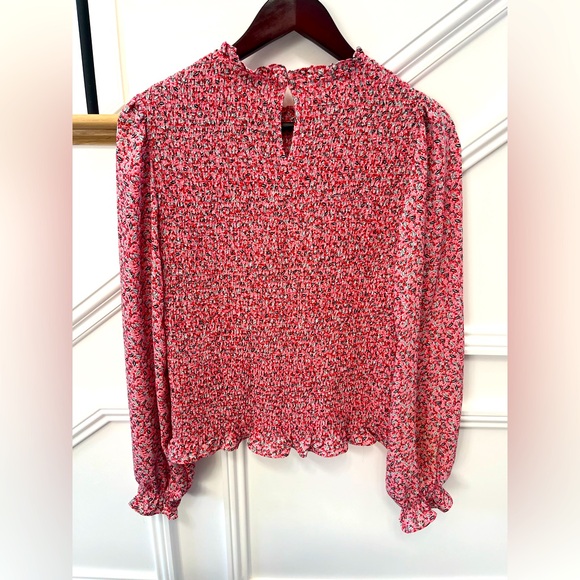 Anthropologie Maison d'Amelie woman's smocked top.Size Smalll - Picture 3 of 9